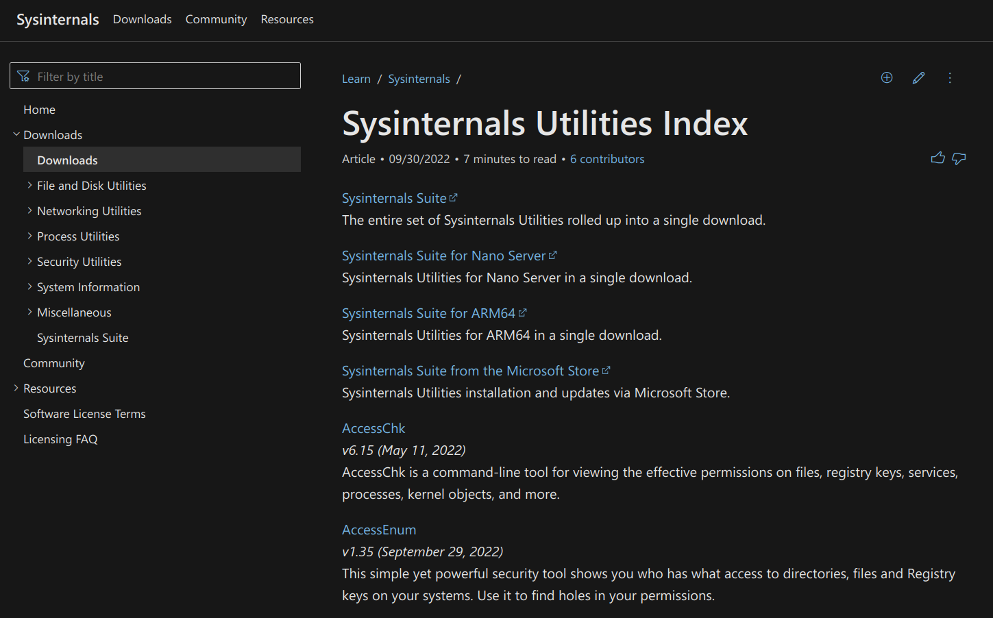 Sysinternals | Cybersecurity Blog