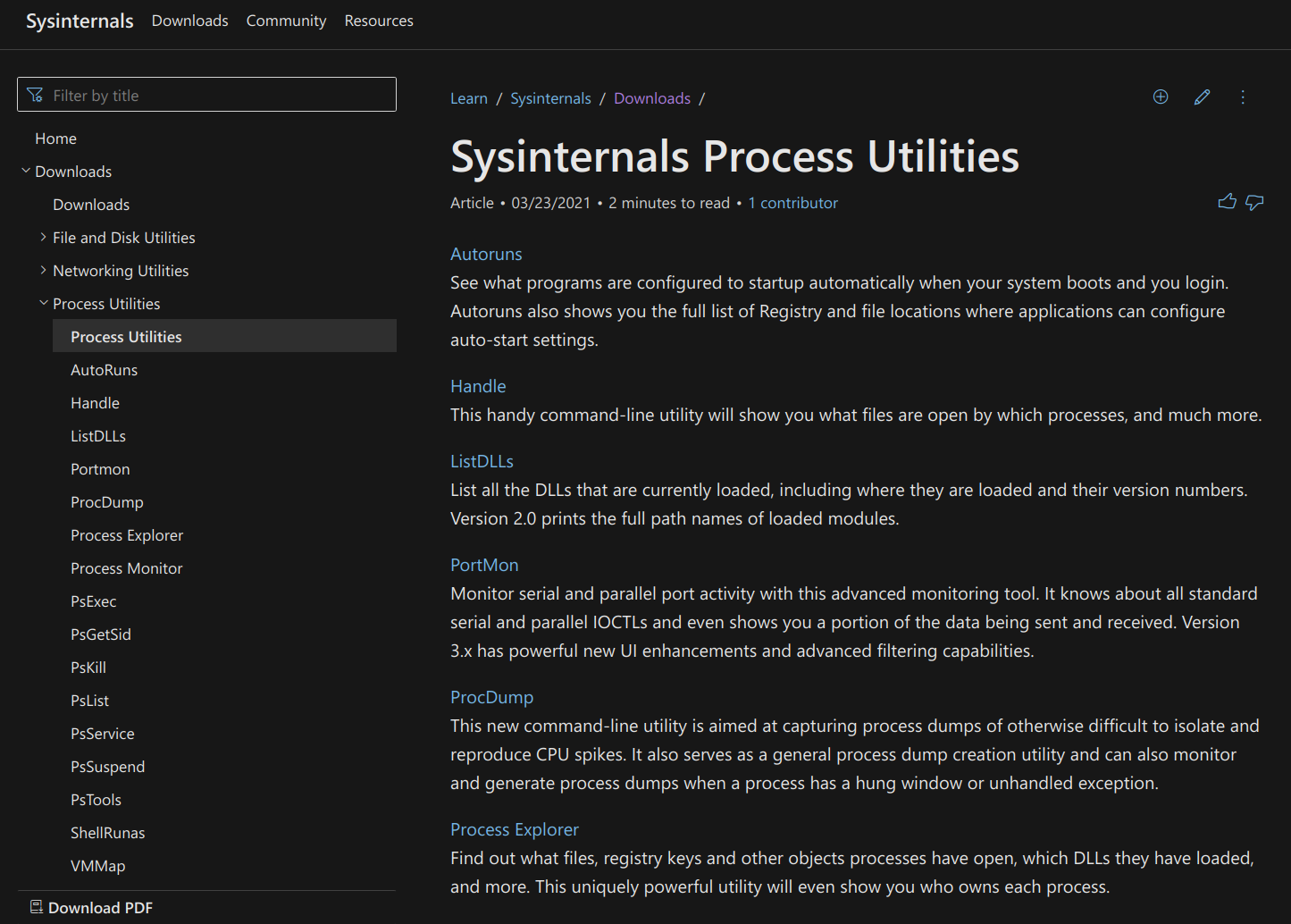 Sysinternals | Cybersecurity Blog